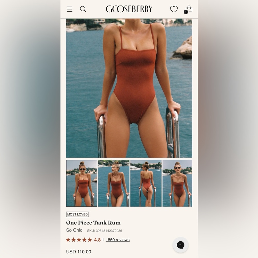 Gooseberry Rust One-Piece Swimsuit